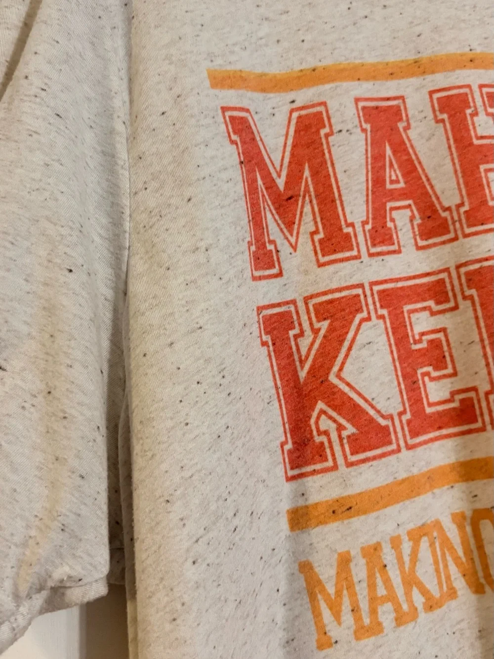 Mahomes Kelce 22 Beige Graphic T-Shirt